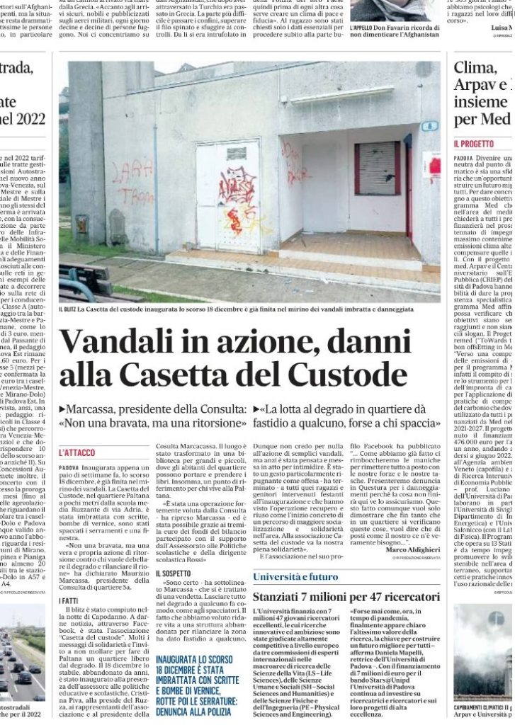 Vandali alla Casetta del Custode 1