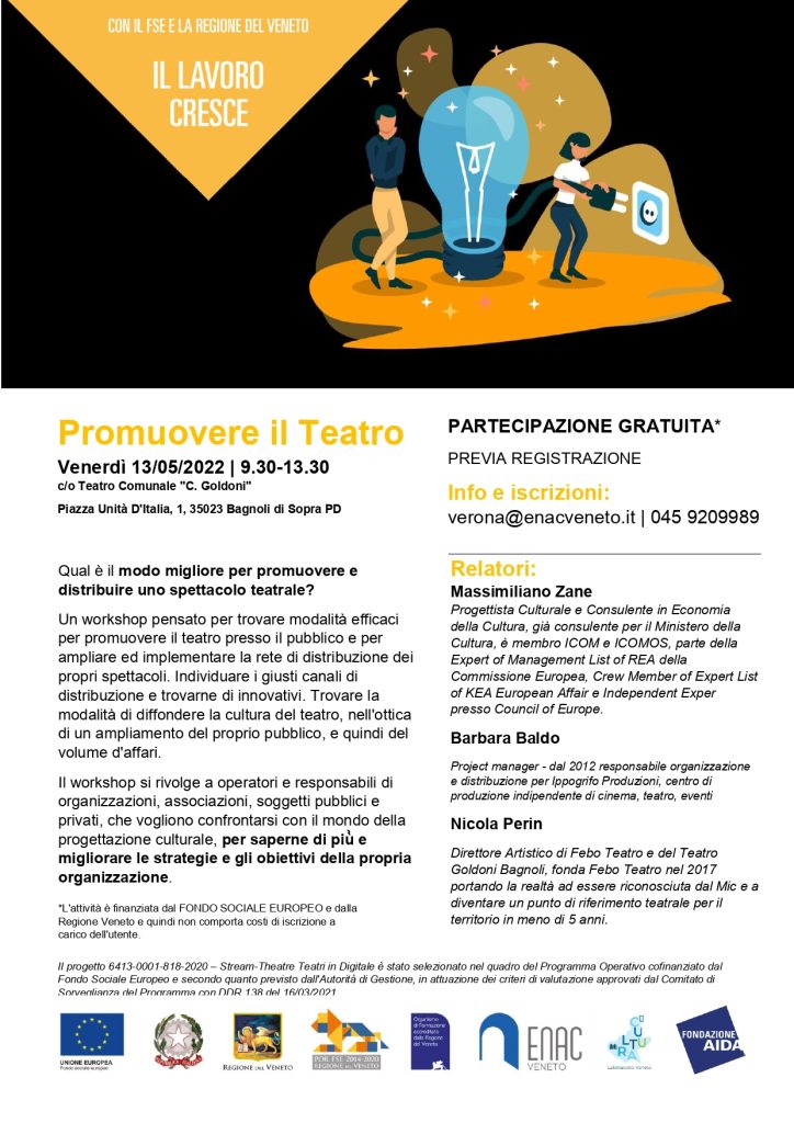 Promuovere il teatro 1