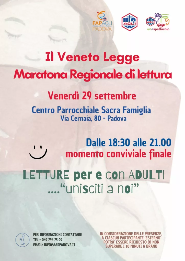 Maratona di lettura. Il Veneto legge 3