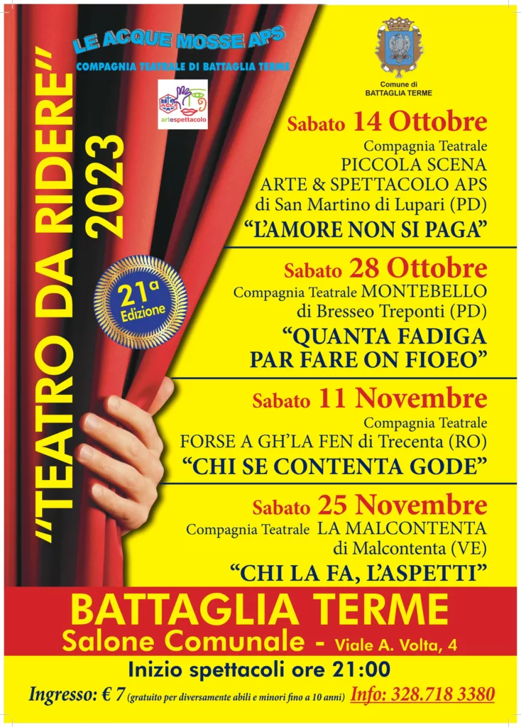 Teatro da ridere XXI° Edizione a Battaglia Terme 1