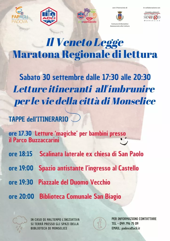 Maratona di lettura. Il Veneto legge 3