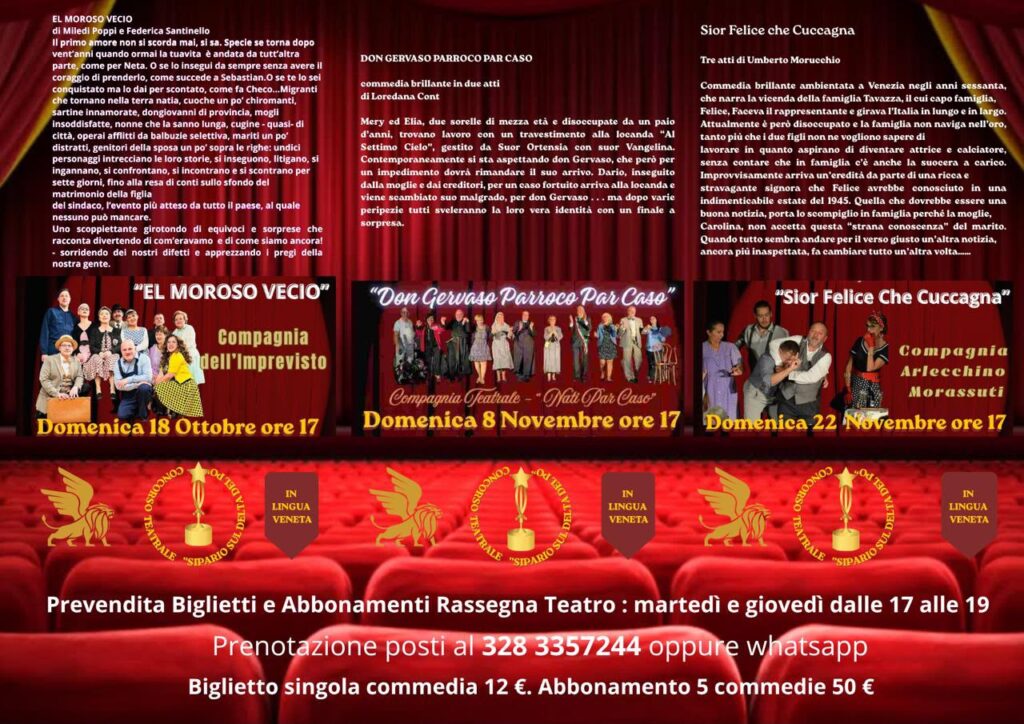 Al via la rassegna di Acli Arte Spettacolo al Teatro Ferrini di Adria 2